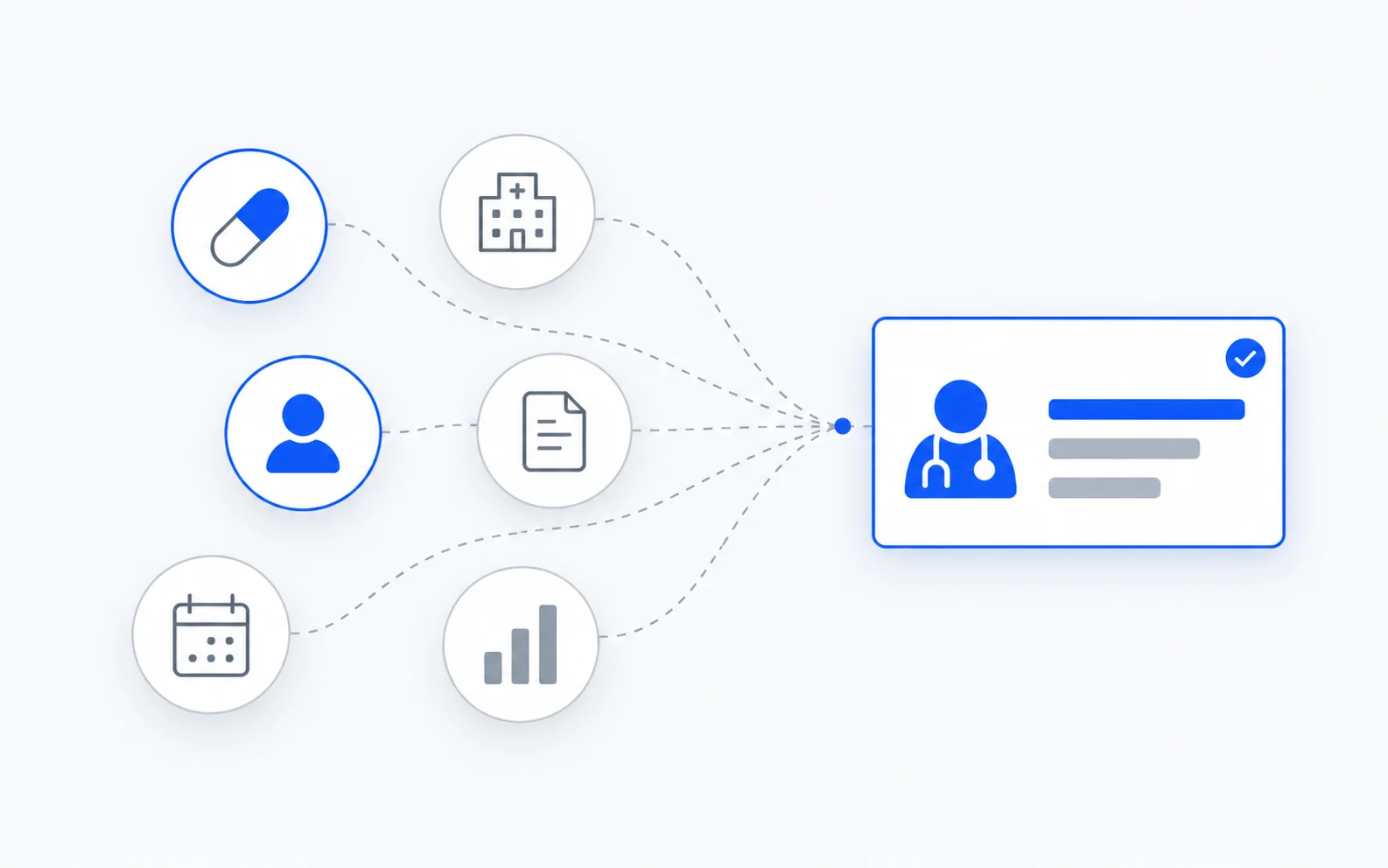Drug, provider, facility, document, date and spend data joined into one ranked provider answer