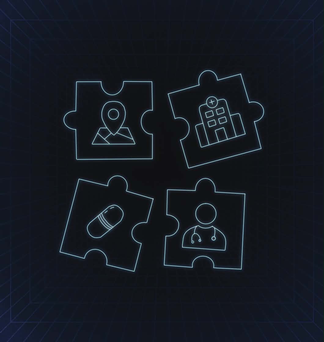 Healthcare data sources disconnected from each other